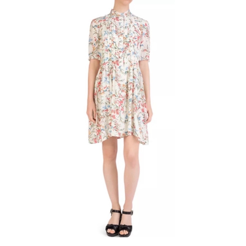 The Kooples Multicolor Floral Midi Dress